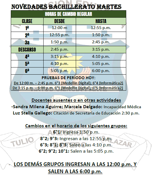 HORARIO